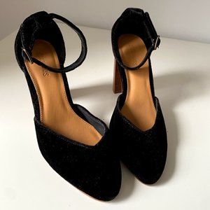 Soludos Collette 4" Heel Black VelvetWomen's Shoes